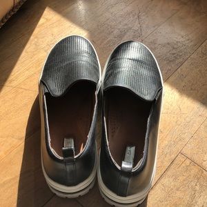 Black slip on shoes by Halogen